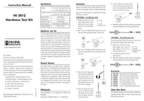 hanna hardness test kit manual|hanna instruments hi 3812 manual.